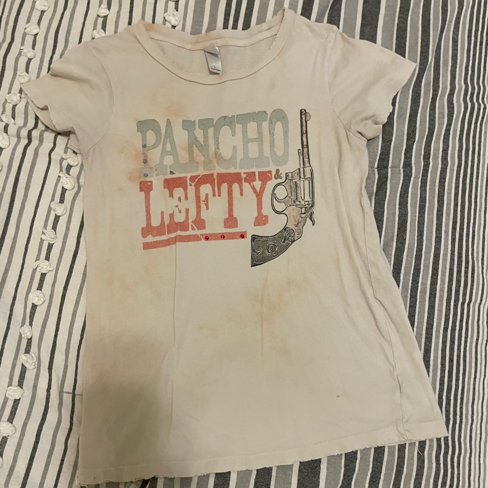 Graphic Tee with Rhinestones